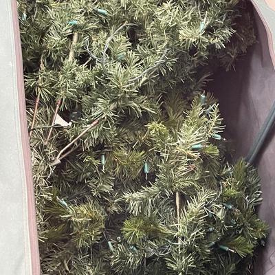 Vintage 9 Foot Christmas Tree with Heavy Duty Zippered Storage Case
