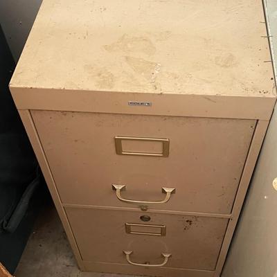 Two Vintage File Cabinets