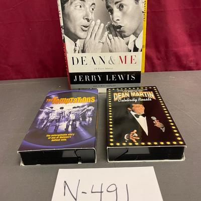 Dean & Me book/Dean Martin and Temptations VHS tapes