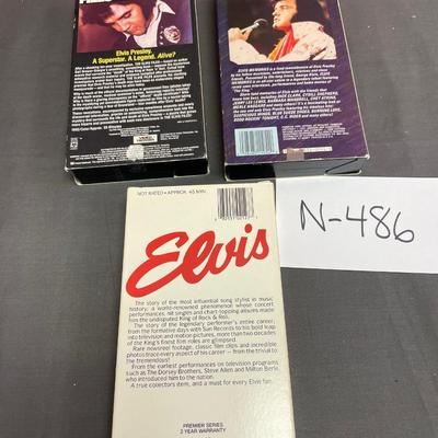 Trio of Elvis VHS tapes