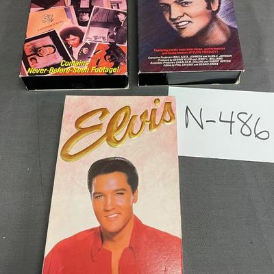 Trio of Elvis VHS tapes