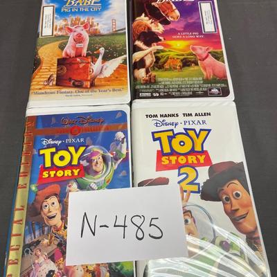 Babe and Toy story VHS tapes