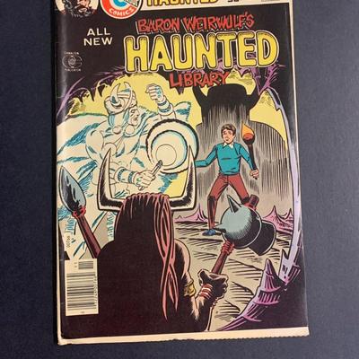 LOT 28R: Vintage Charlton Comics Baron Weirwulfs Haunted Library