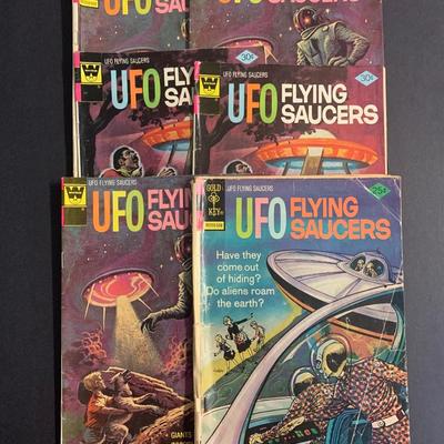 LOT 31R: Vintage Golden Key & Whitman UFO Flying Saucer Comics