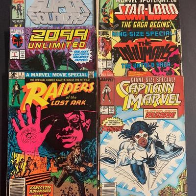 LOT 34R: LOT OF 1ST ISSUE COMICS! Marvel Collection: Captain Marvel, Raiders of the Ark etc.