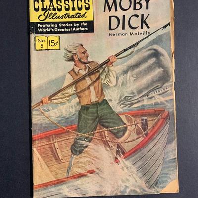 LOT 49R: Vintage Classics Comics:  Huckleberry Finn, Moby Dick & Others