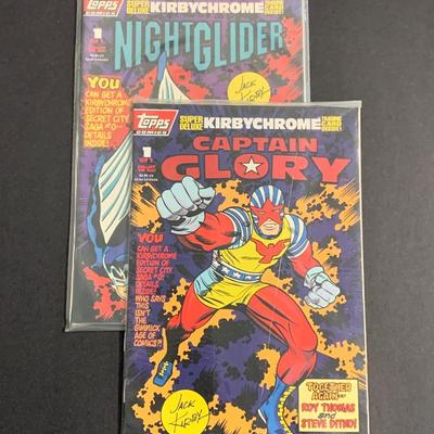 LOT 50R: Topps Comics: Night Glider & Captain Glory