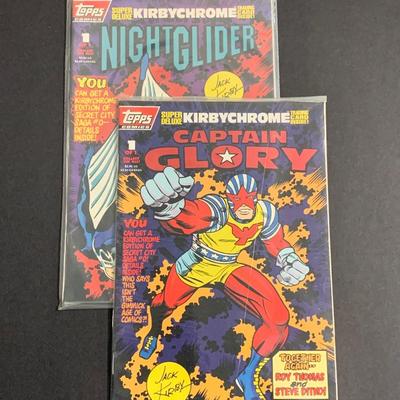 LOT 50R: Topps Comics: Night Glider & Captain Glory