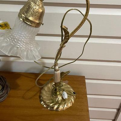 Vintage Brass Gooseneck Lamp