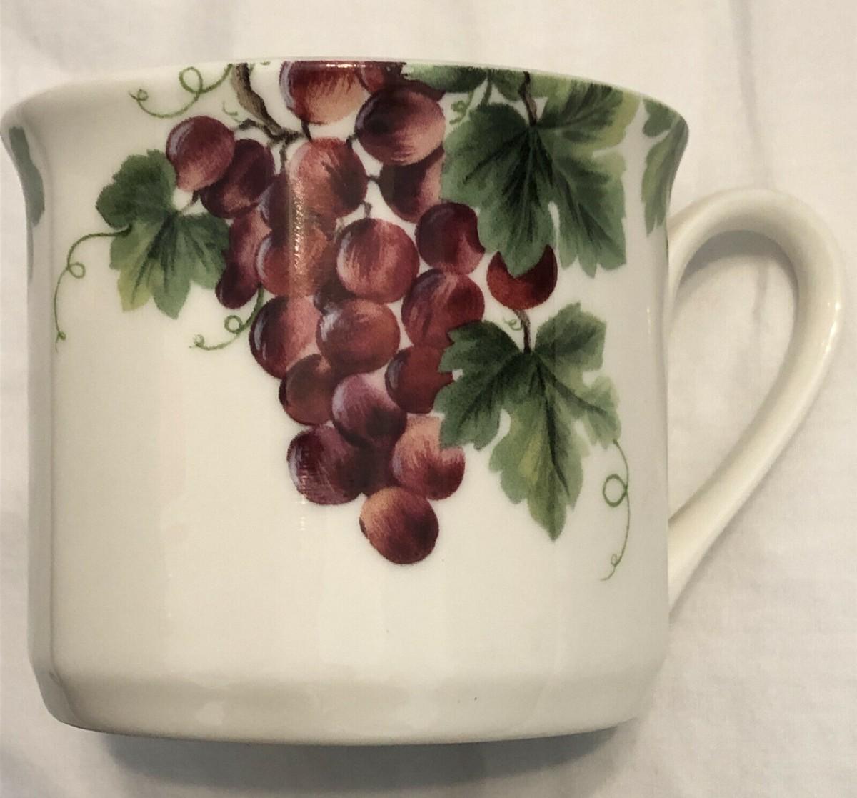 Royal Doulton Everyday Flat Cups Vintage Grape Set of 4