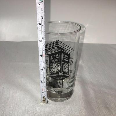 Vintage First National Bank (New Orleans) Drinking Glass
