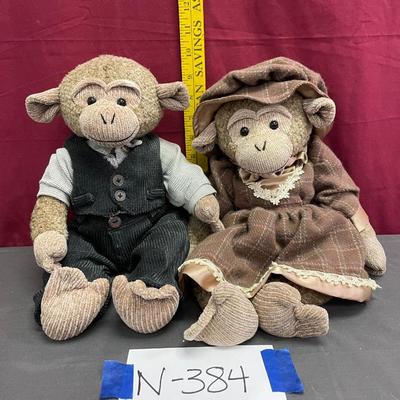 Boy and girl monkeys