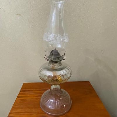 Large Vintage Hurricane Lamp