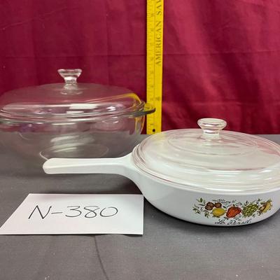 Pyrex 2 qt bowl/Corningware 6 1/2â€LePersil- Spice of Life