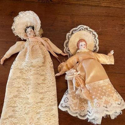 Two Antique Porcelain Dolls