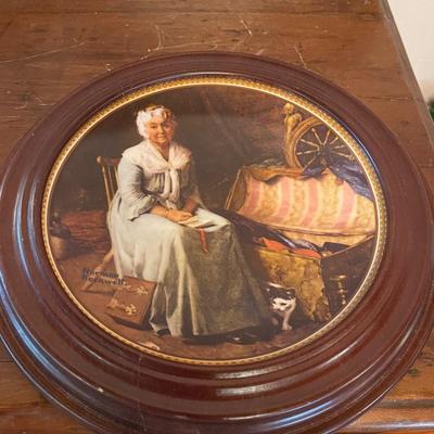 Vintage Framed Knowles Norman Rockwell Collector Plate