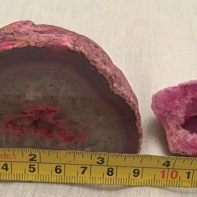 Geode stone natural rock mineral 2 Pieces Brazil