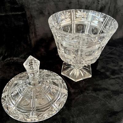 Crystal Serving Pieces. (D-JM)