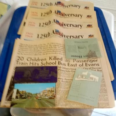 LOT 117  LOT OF OLD GREELEY ITEMS