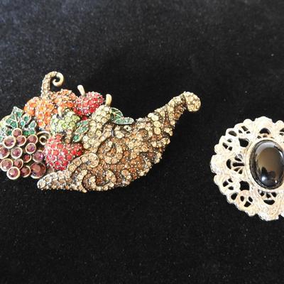 Pair of beautiful brooches