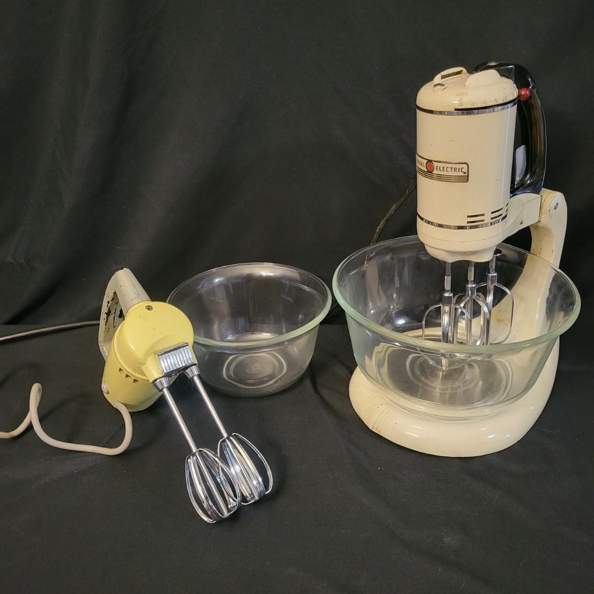 Vintage GE 149M8 and West Bend 3230E Mixers (KDW)