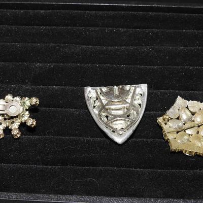 Trio of brooches and pins