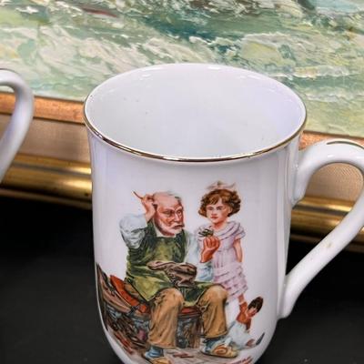 Amazing Lot of  Norman Rockwell Mugs