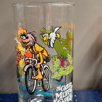 LOT 49 THREE MUPPETS COLLECTIBLE CHARACTER GLASSES