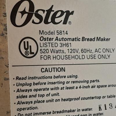 LOT 55 OSTER AUTOMATIC BREAD MAKER