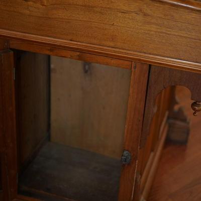 LATE 19TH CENTURY DAVENPORT DESK/ CARVED PULLS AND MORE