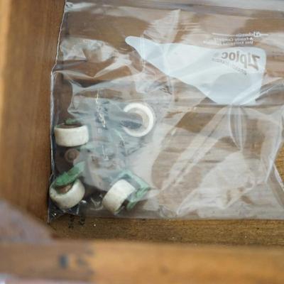 LATE 19TH CENTURY DAVENPORT DESK/ CARVED PULLS AND MORE