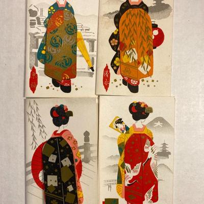 Vintage Japanese Gift Cards