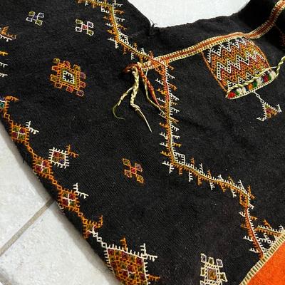 Authentic Handmade Indian Wool Poncho / Hooded Cape