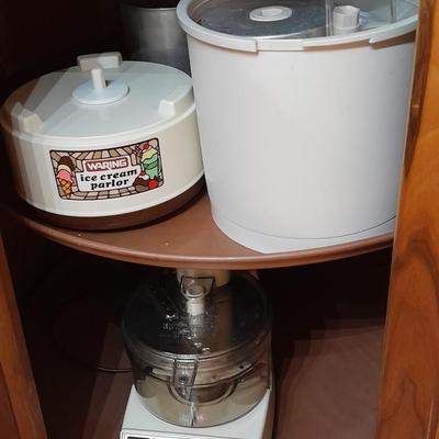 LOT 63 SMALL APPLIANCES, FOOD PROCESSOR AND ICE CREAM MAKER