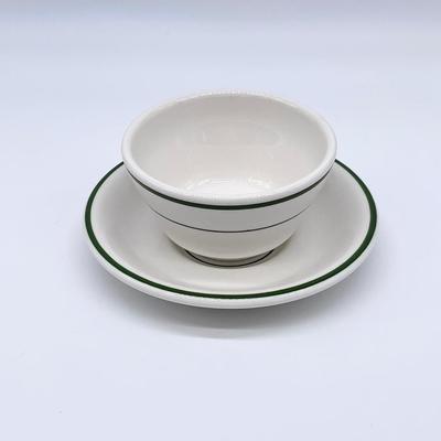 BUFFALO ~ Cafeteria Style Bowl & Saucers