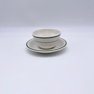 BUFFALO ~ Cafeteria Style Bowl & Saucers
