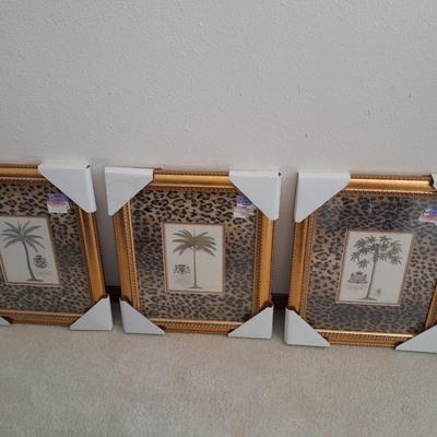 LOT 118 THREE NEW FRAMED TREE PICTURES