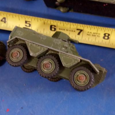 LOT 160  FOUR DINKEY MILITARY TOYS