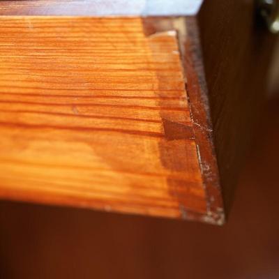 FEDERAL STYLE  MAHOGANY SLANT TOP WRITING DESK /HEIGHT W TAPERED LEGS 48"