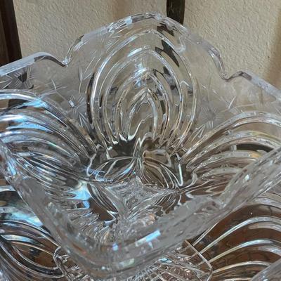 10 piece cut glass and crystal lot