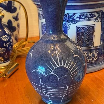 Lot of Blue and White Home Decor