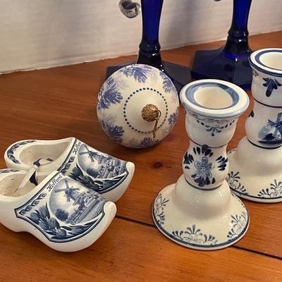 Home decor lot blue and white