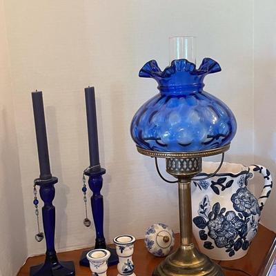 Home decor lot blue and white