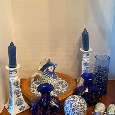 Home decor lot blue and white