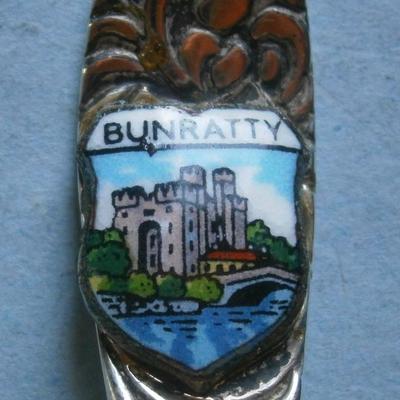 Sterling Silver BUNRATTY (Ireland) Souvenir Spoon