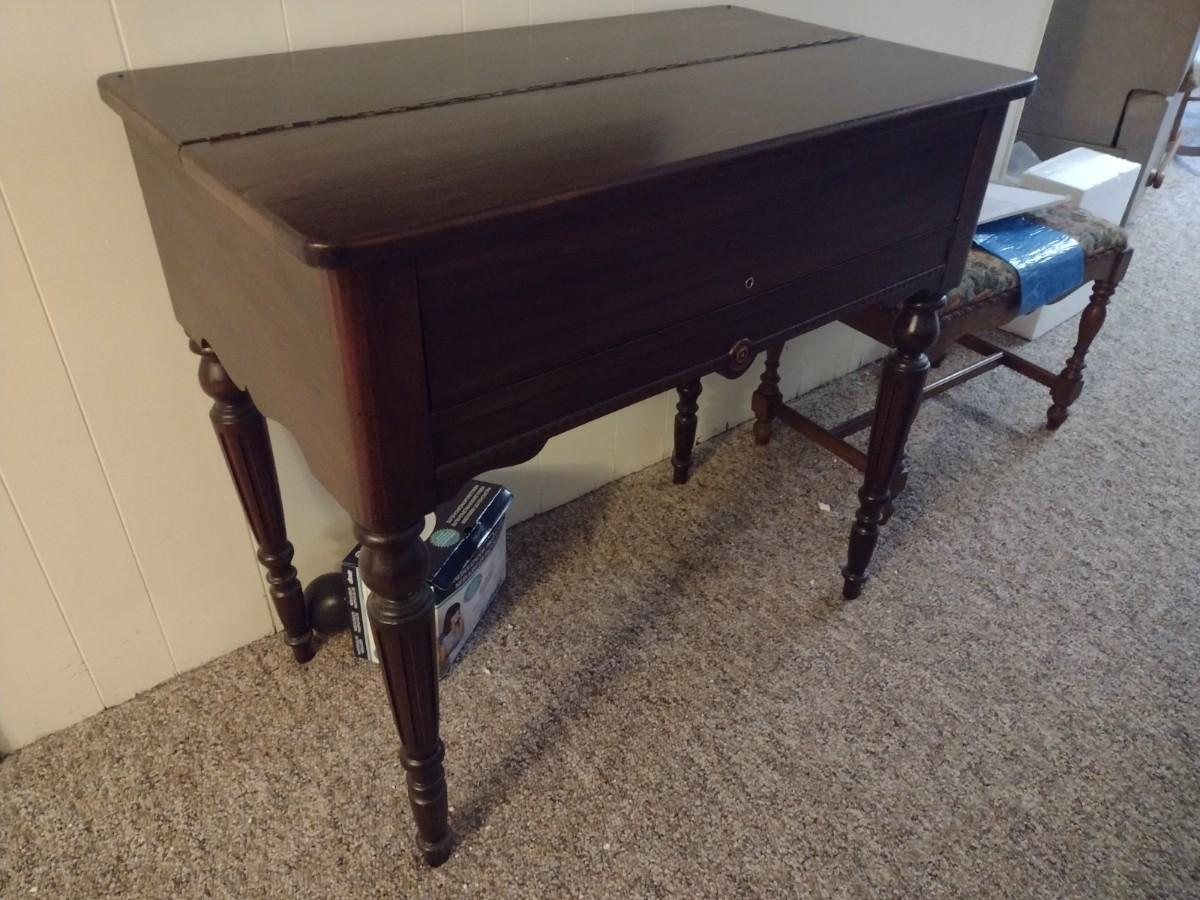 Vintage Flip Top Secretary Desk