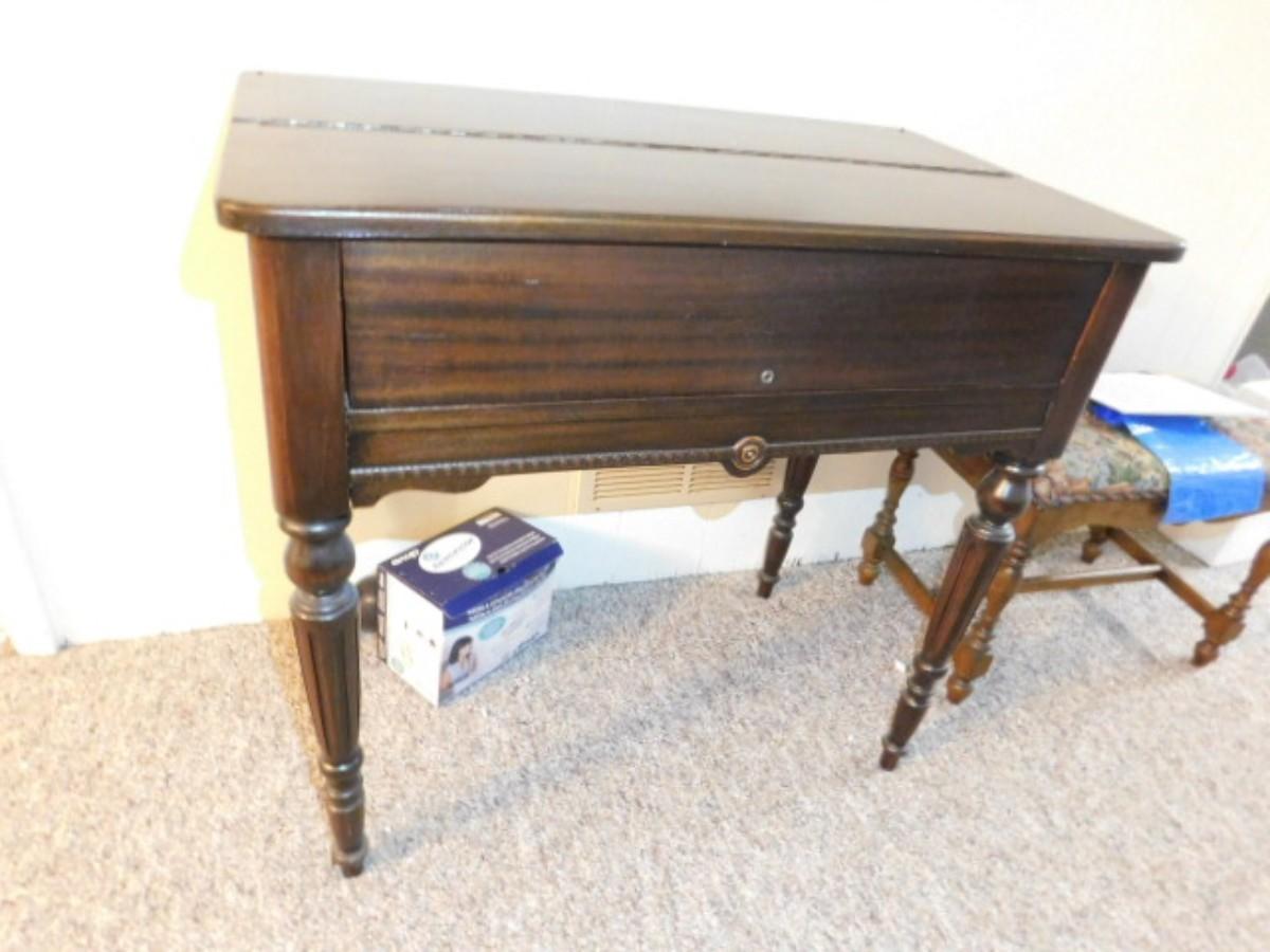 Vintage Flip Top Secretary Desk