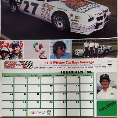 Signed NASCAR Winston Cup Superstars 1987 calendar