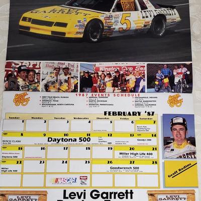 Signed NASCAR Winston Cup Superstars 1987 calendar