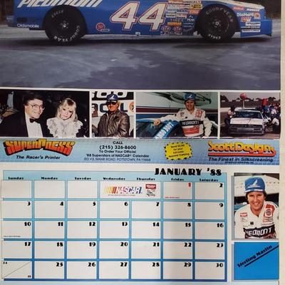 Signed NASCAR Winston Cup Superstars 1987 calendar